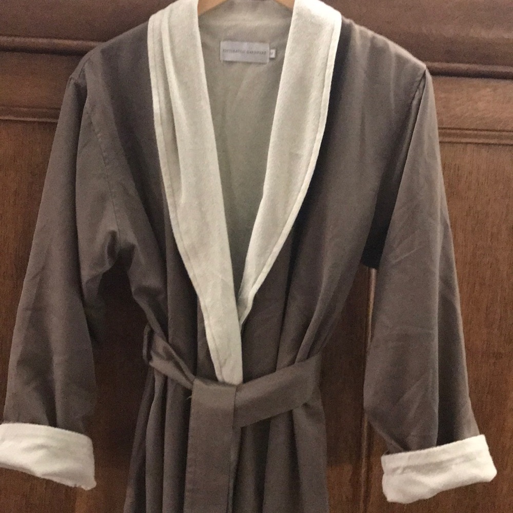 Restoration Hardware luxury bathrobe.